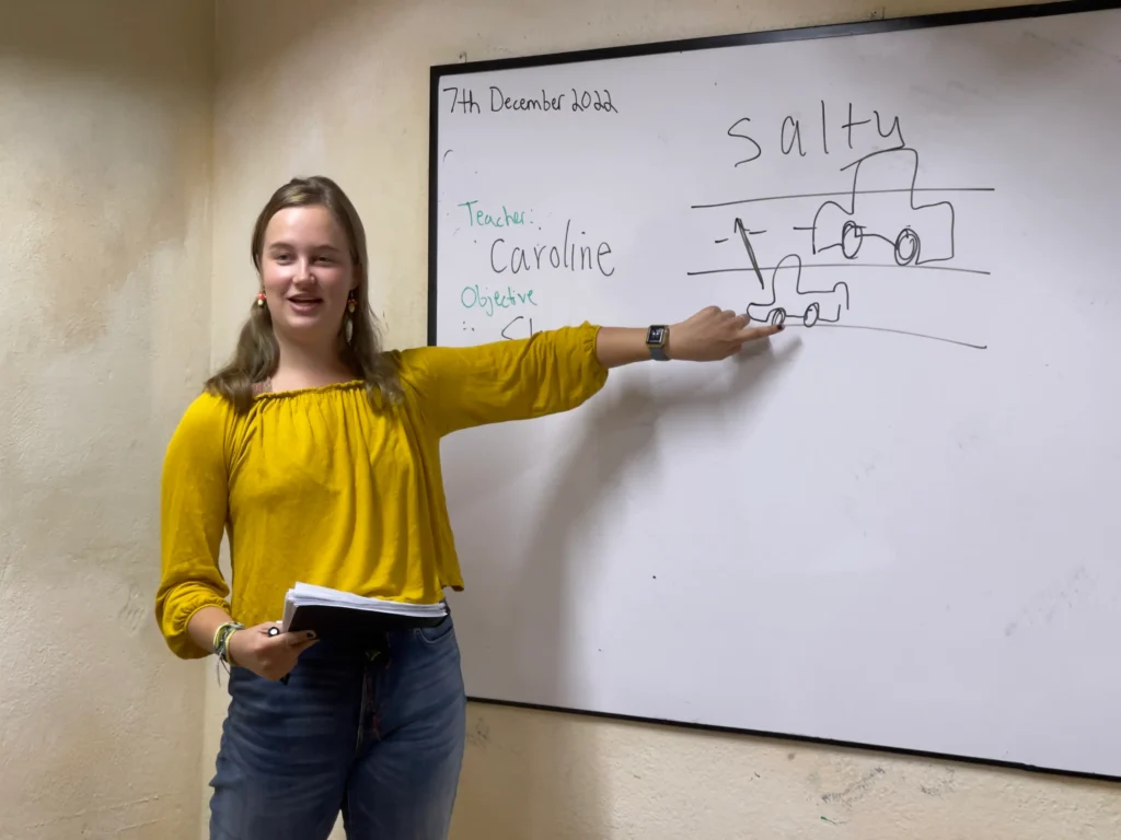 School of TEFL trainee teaching