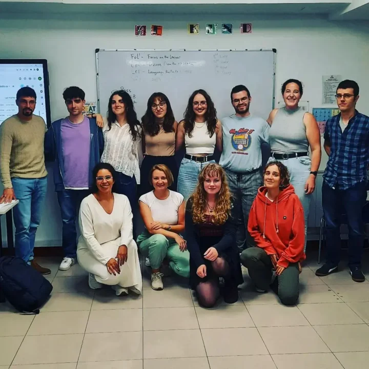 Group of CELTA trainees at London School, San Sebastián