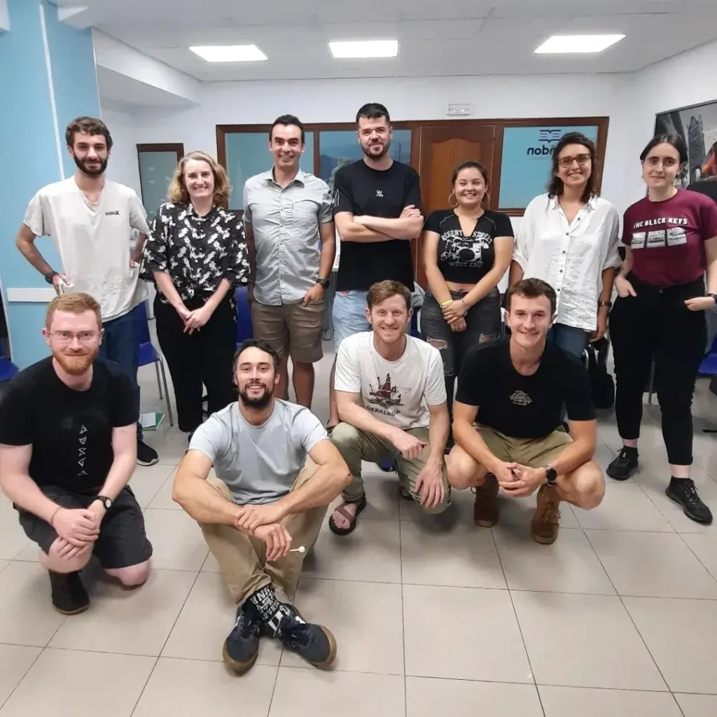 Group of CELTA trainees at London School, San Sebastián