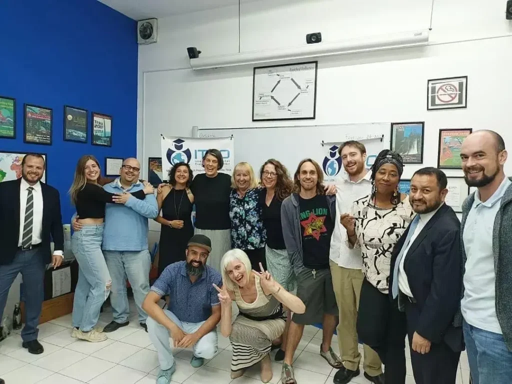 TEFL trainees in Mexico at the end of their training in the classroom