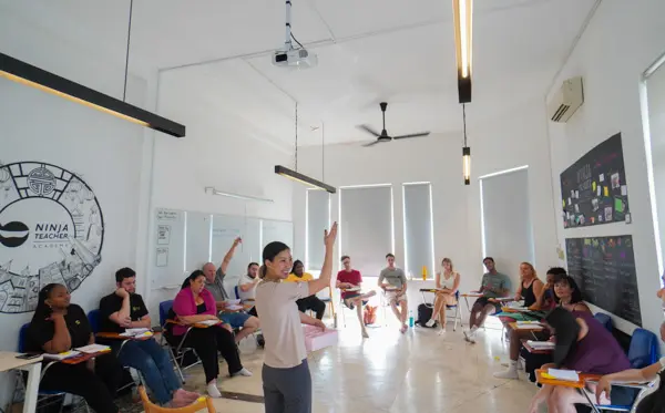Trainer leading a TEFL training session in Ho Chi Minh City