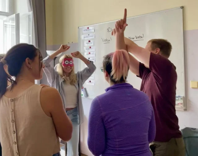 Trainees on the TEFL course in Prague